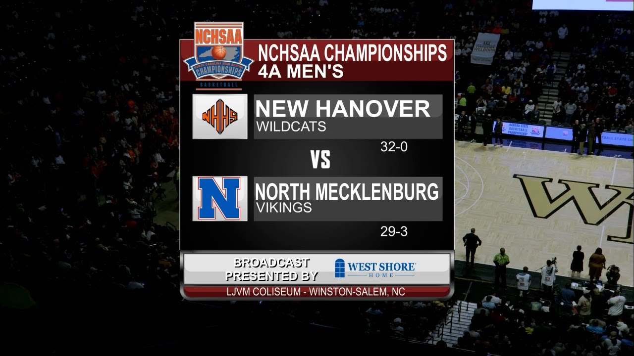 NCHSAA Basketball Championship - 4A Men: New Hanover vs North Mecklenburg (2024)