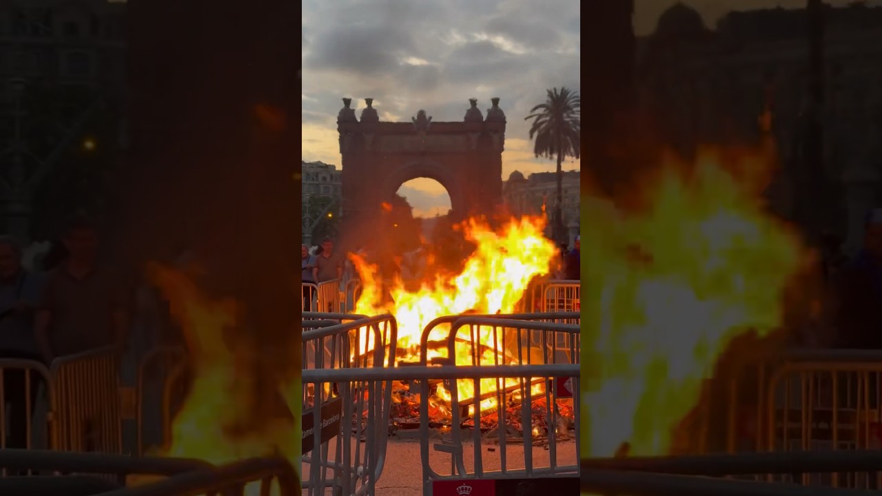Sant Joan 2024 Arco del Triunfo Barcelona, Espa&ntilde;a 🇪🇸 #SantJoan #SanJuan #arcdetriomphe #catalunya