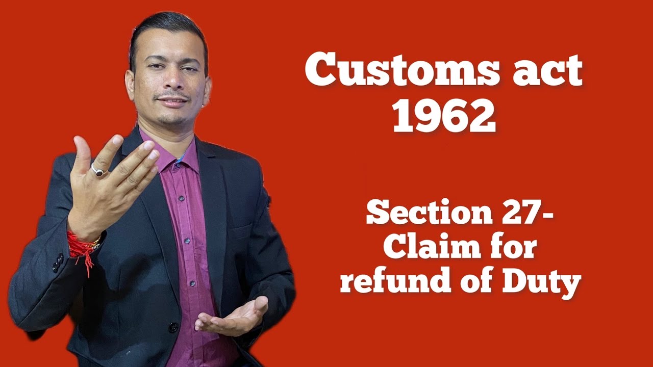 Customs act 1962 - Chapter 5- Levy of and exemptions from customs duty