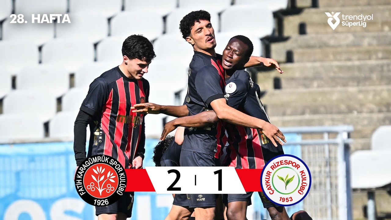 Fatih Karag&uuml;mr&uuml;k (2-1) &Ccedil;aykur Rizespor - Highlights/&Ouml;zet | Trendyol S&uuml;per Lig - 2025/26