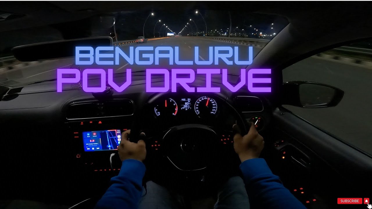 Chill out POV of driving in Bengaluru city at night  | Polo 1.0 TSI