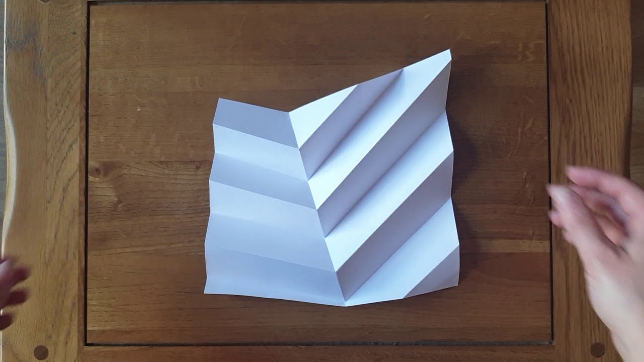 Paper Folding - V Pleat Off Centre
