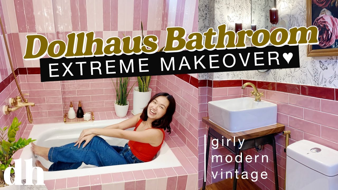 Extreme Bathroom Transformation🛁💖 // *IN LOVE* with my new bathroom!😍// by Elle Uy