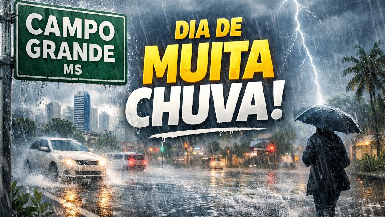 ASSIM FOI O DIA DE MUITA CHUVA EM CAMPO GRANDE MS 🌧️