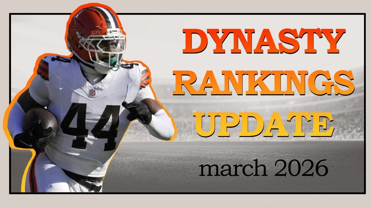 2026 DYNASTY RANKINGS UPDATE #fantasyfootball 📱
