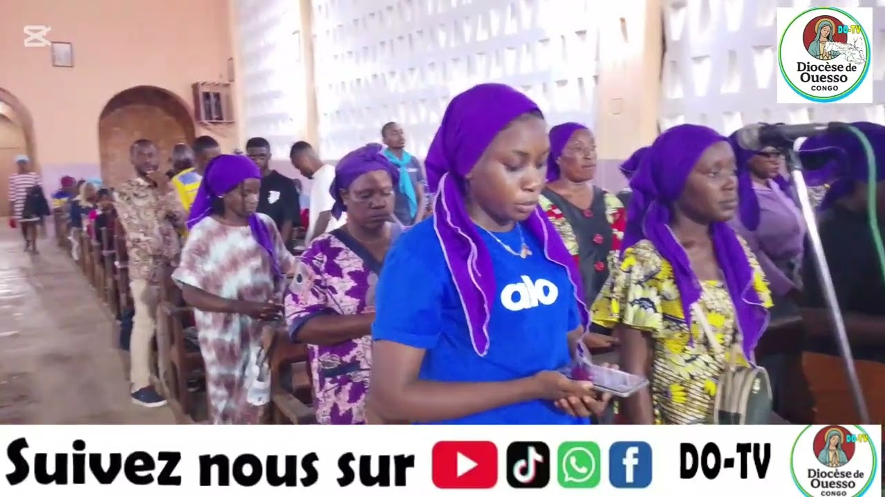 Mercredi des cendres à la cathédrale de Ouesso Messe présidée Par l'abbé Julien Murekezi 