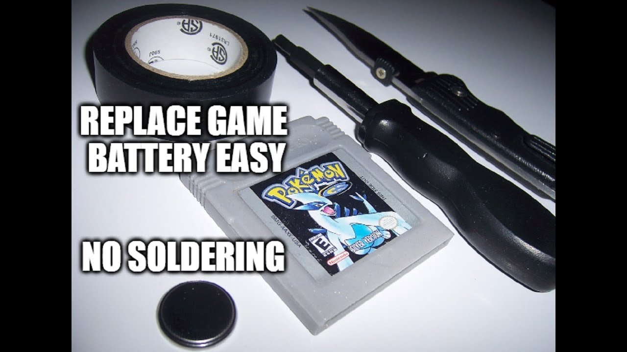 Replace Gameboy Game Battery EASY (No Solder)