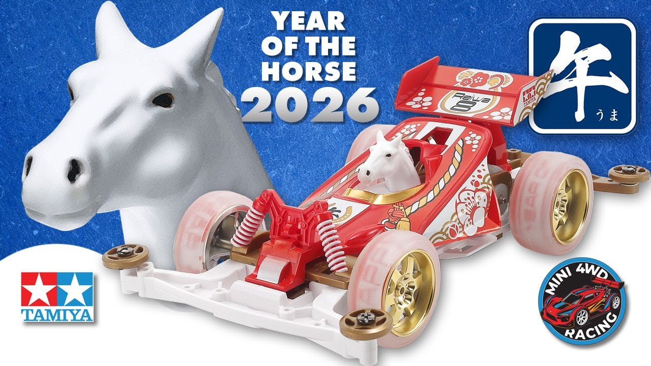 Распаковка модели Tamiya Mini 4WD Horse 2026 Limited Edition