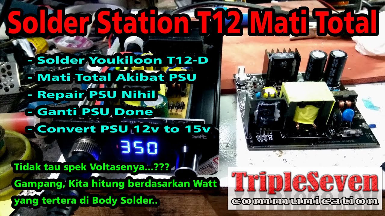 Memperbaiki Solder T12 Mati Total