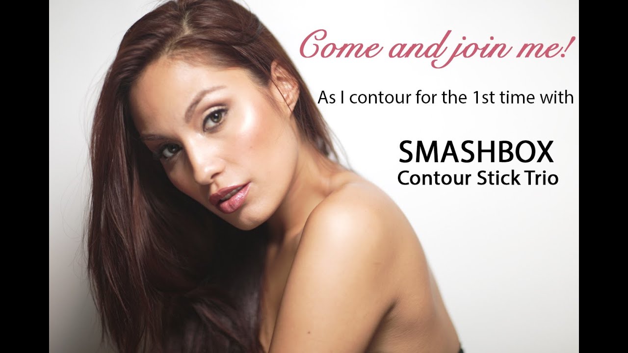 My 1st time contouring with Smashbox Contour Stick Trio
