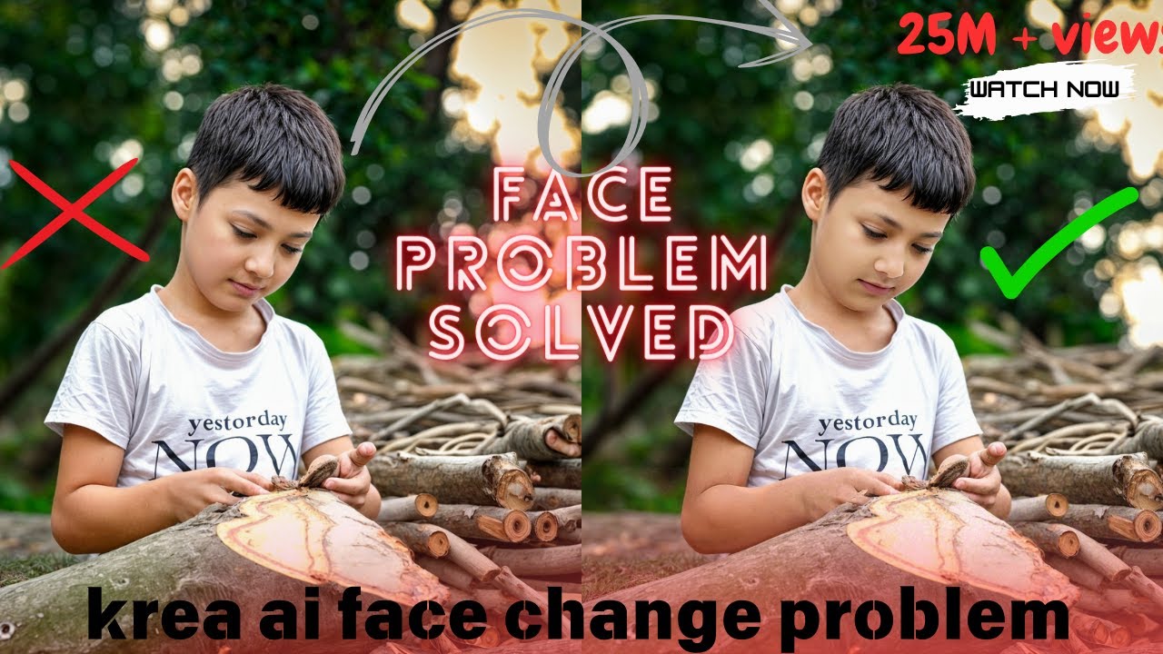 krea ai face problem  solved