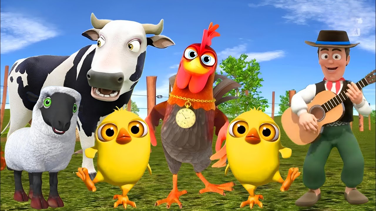 El Pollito pío 3d - el Toro y el Tractor de la Granja Part#018 -el Pollito y el Tractor de la Granja