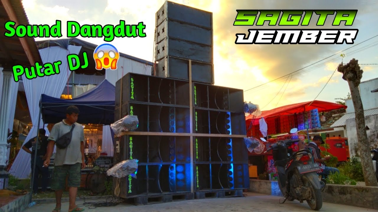 Ternyata Begini jika sound dangdut putar DJ || Sagita Audio Jember Horeg