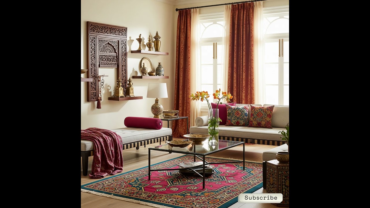 Home Decor | Indian Living Room Fusion | Contemporary and Traditional Mix | #tinyearthtales
