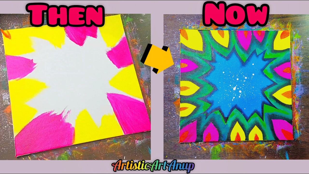 Flower petals modern painting | Acrylic Painting | |Abstract painting