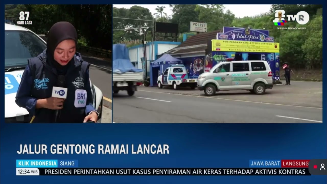 Jalur Gentong Ramai Lancar
