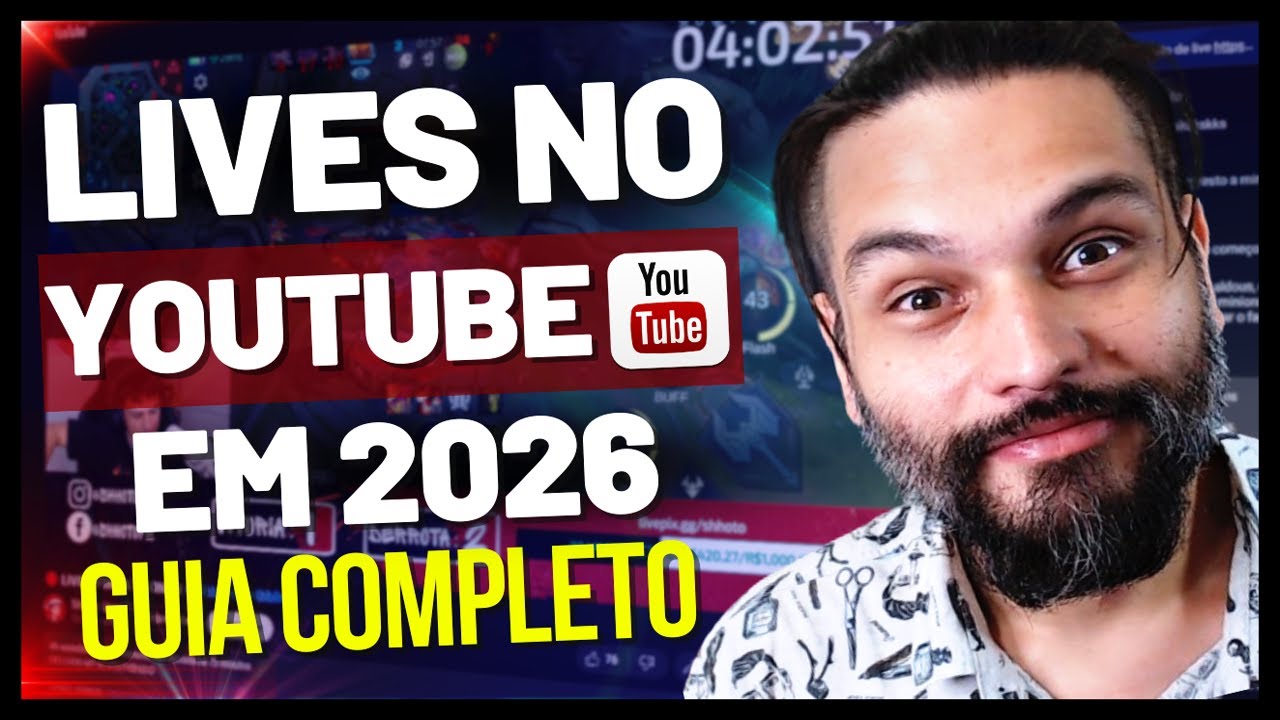 Como fazer LIVE no YOUTUBE pelo OBS 2026 (GUIA COMPLETO)