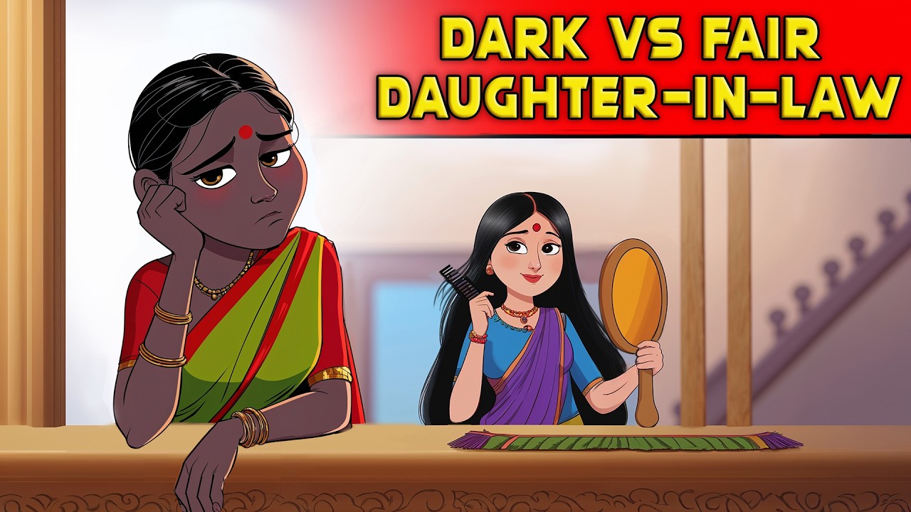 Dark vs fair Daughter-In-Law | Moral Stories | Animated Stories | Bedtime Stories | Cartoon  English