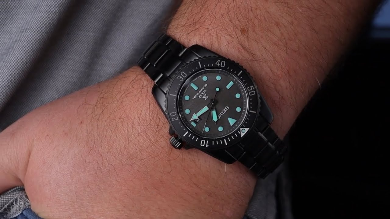 Ночное видение! Seiko SNE587 Black Solar!