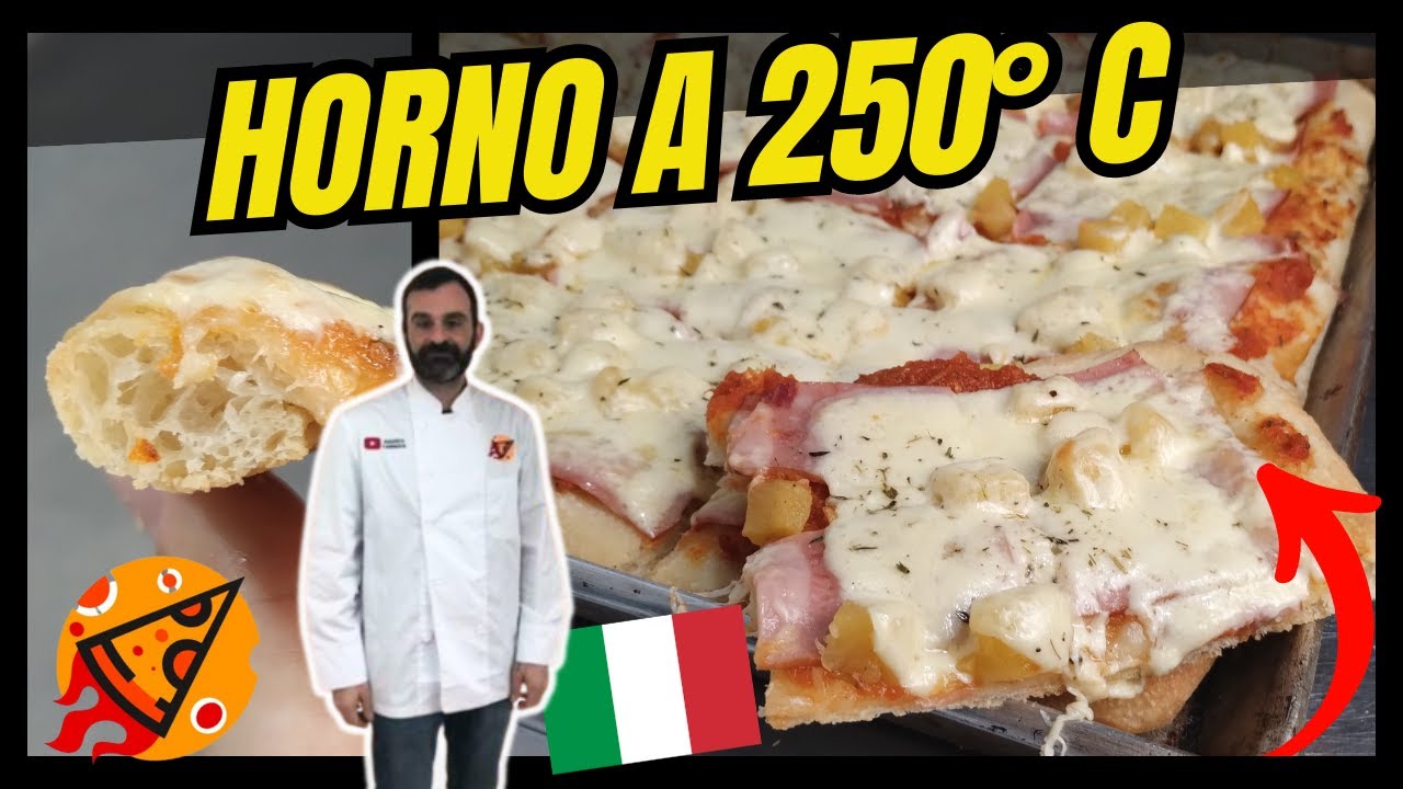 Pizza hecha en horno de casa | Receta Chef Andrea Cannata