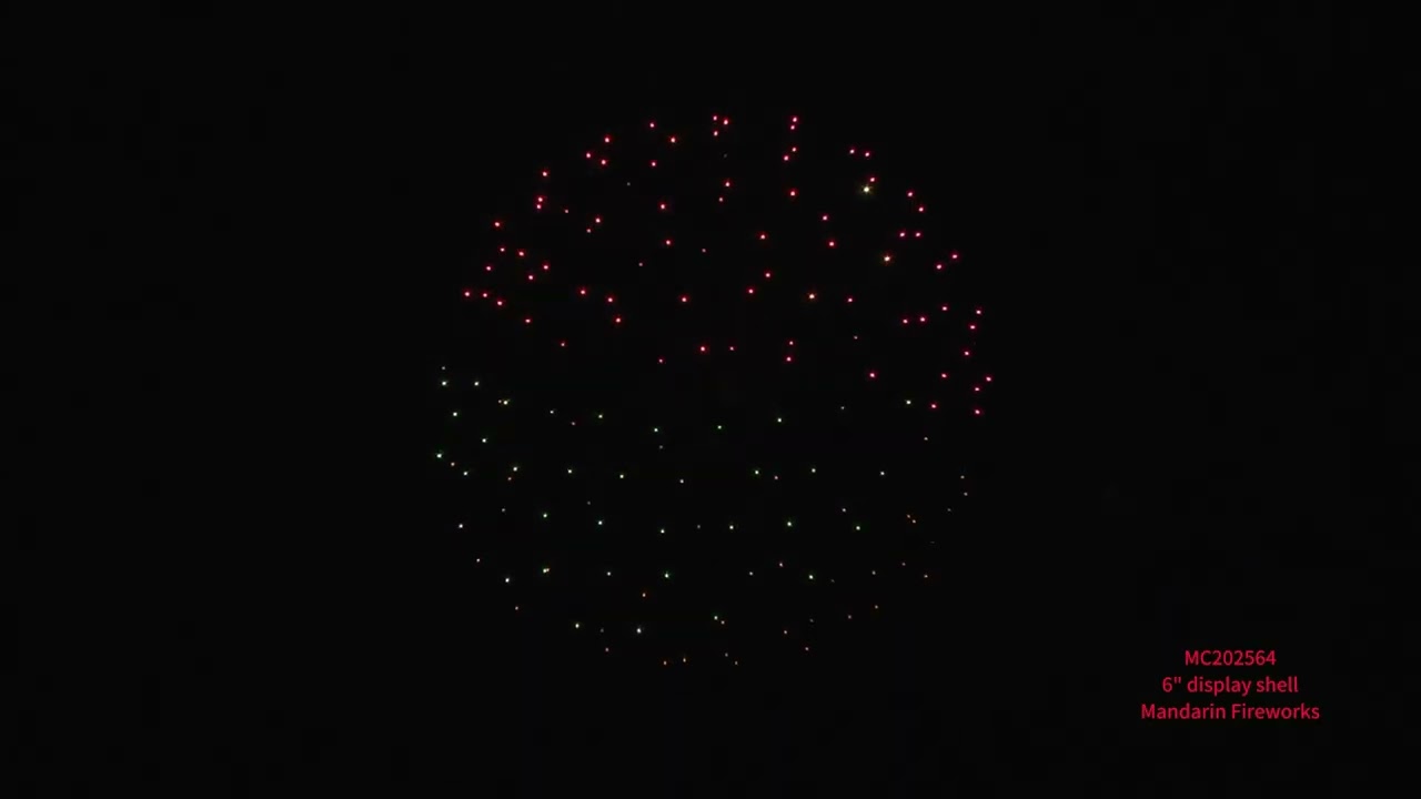 1.3g Professional Ball Pyrotechnics Fireworks Factory 6 Inch Display Shells Fireworks for Sale