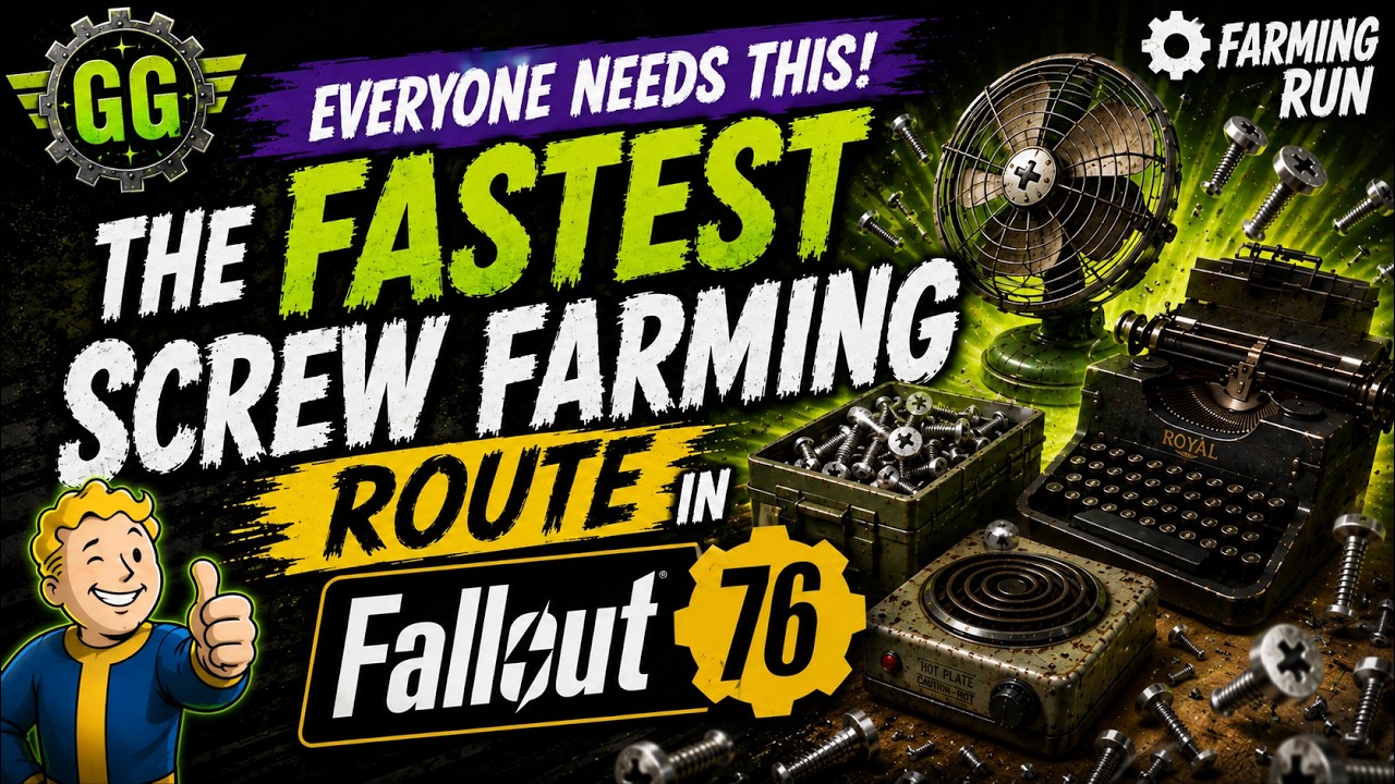 Everyone Needs This! The FASTEST Screw Farming Route in Fallout 76