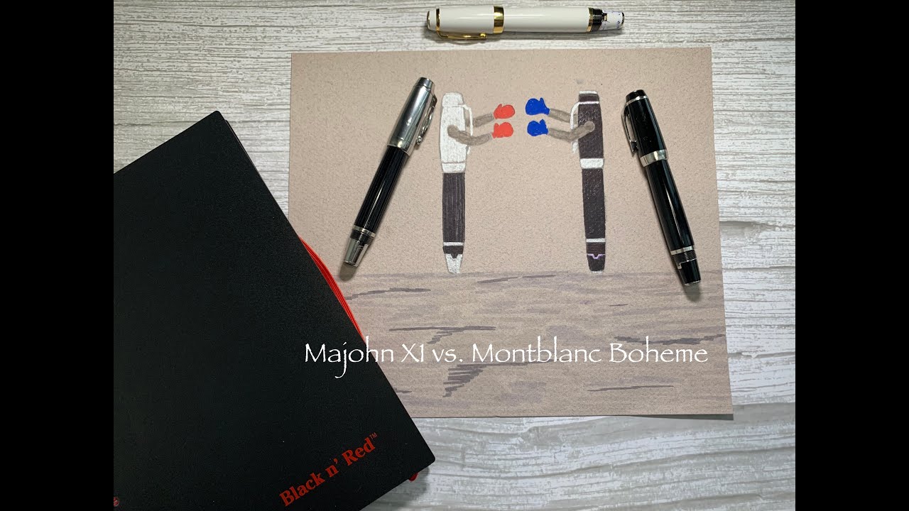 Majohn X1 vs. Montblanc Boheme - Fountain Pen Comparison