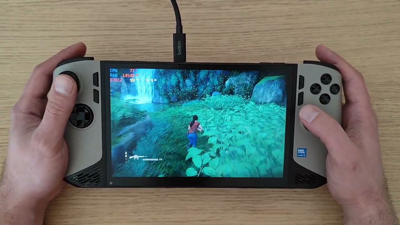 Uncharted : The Lost Legacy - MSI Claw 8AI+ - eGpu UT3G RX7800XT - 1200p - Ultra settings no scaling