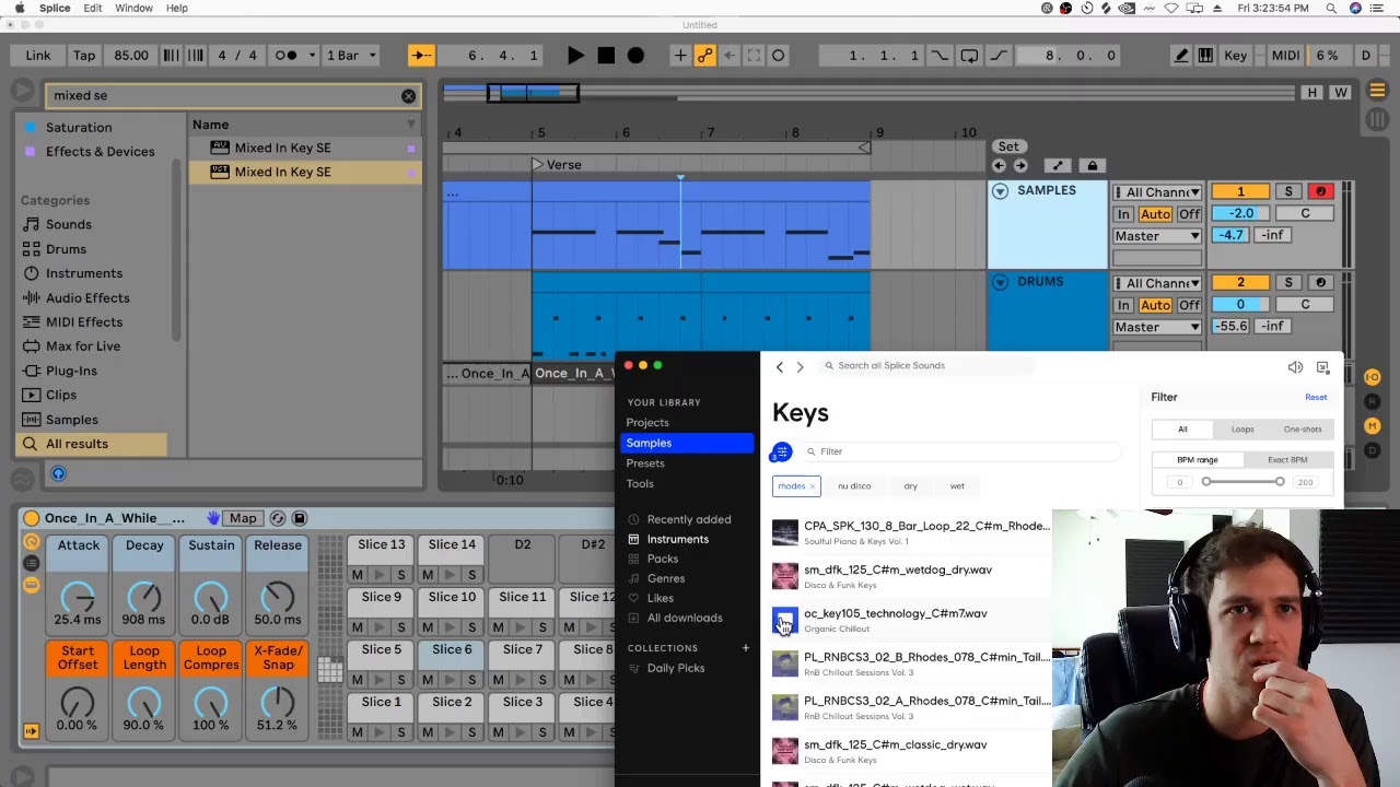 Sampling Audio in Ableton Live - Slice To New MIDI