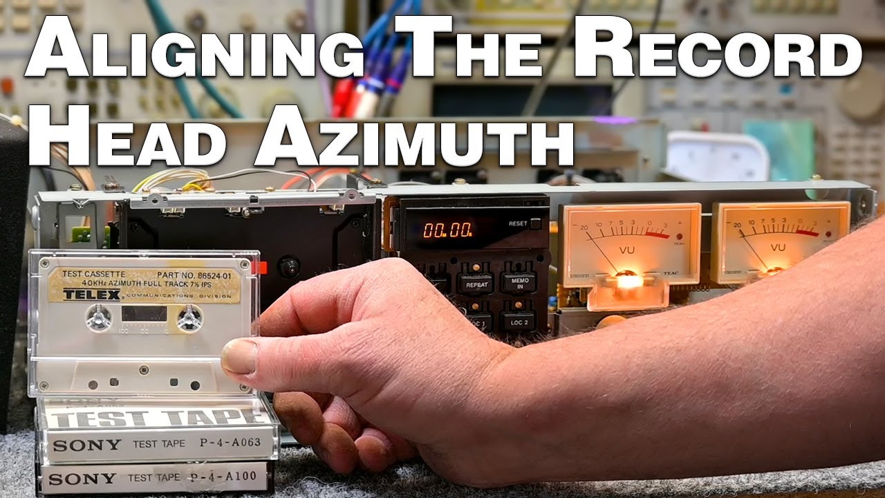 Aligning the Record Head Azimuth on a Tascam 122mk3