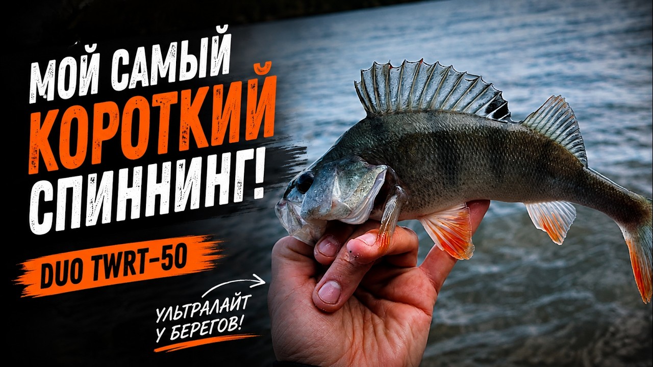 мой САМЫЙ КОРОТКИЙ СПИННИНГ! Рыбалка на ультралайт DUO TWRT-50. Спиннинг у берегов.