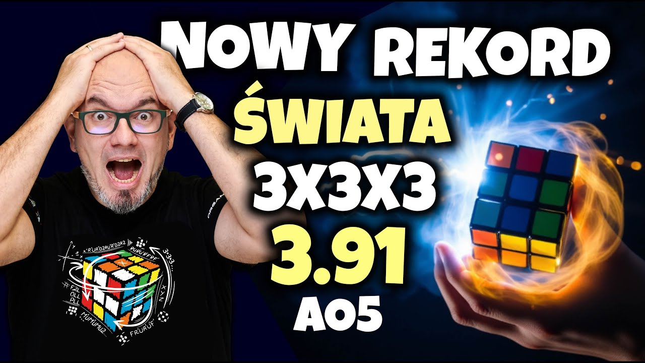 NOWY rekord Świata 3x3x3! 3.91 HISTORYCZNA bariera przełamana CFOP!