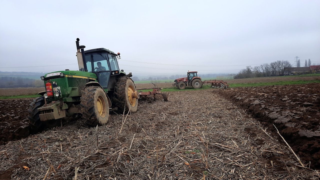2x John Deere 4755, Case IH Magnum 310 Ploughing/Szántás 2022