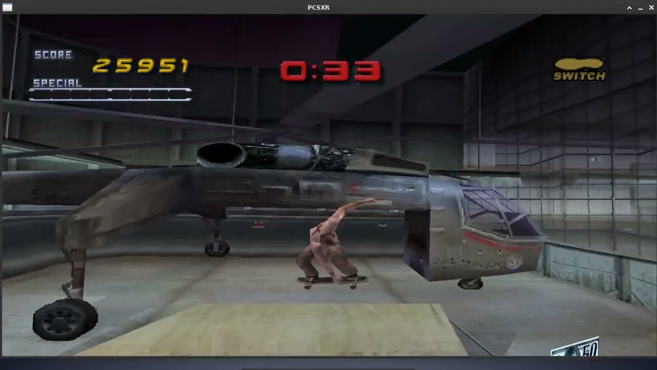 one round of tony hawk pro skater 2 using obs at 30 fps test recording successful