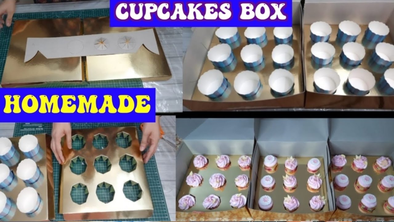 Cupcakes box | cupcakes box kaise banayen | Homemade Cupcakes Box | cupcakes box diy