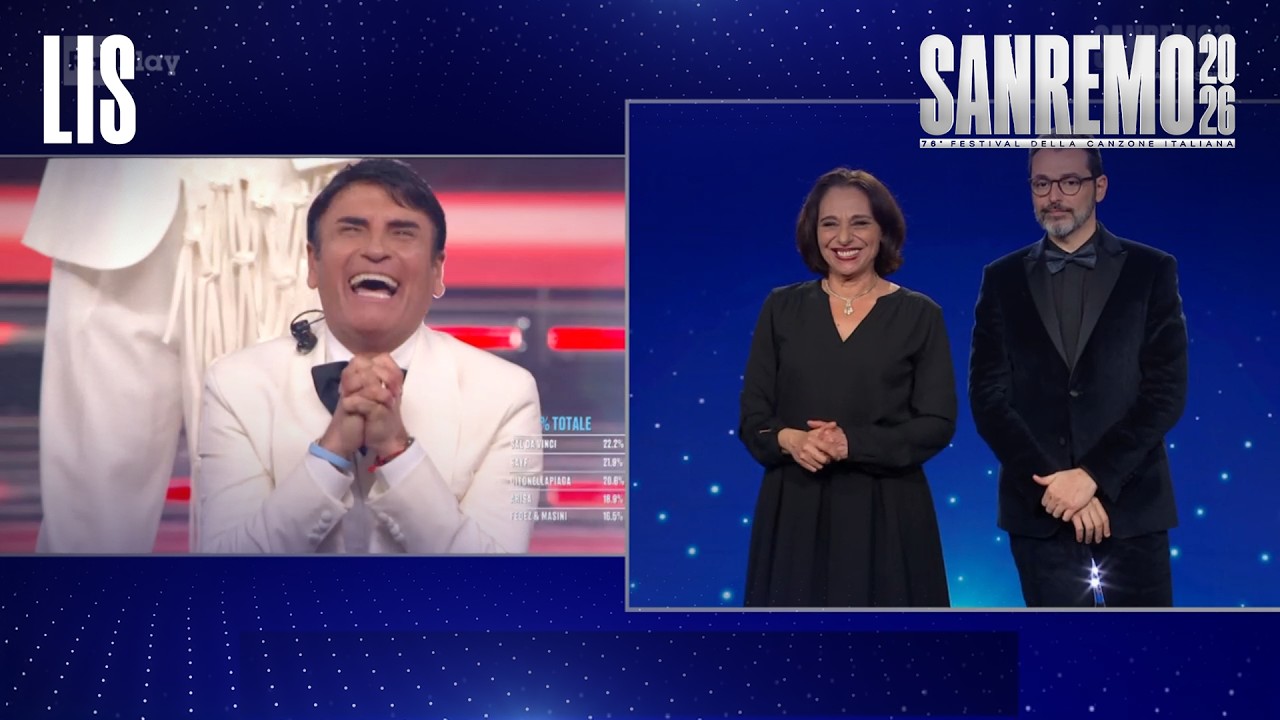 LIS | Sanremo 2026. Vince Sal Da Vinci con 