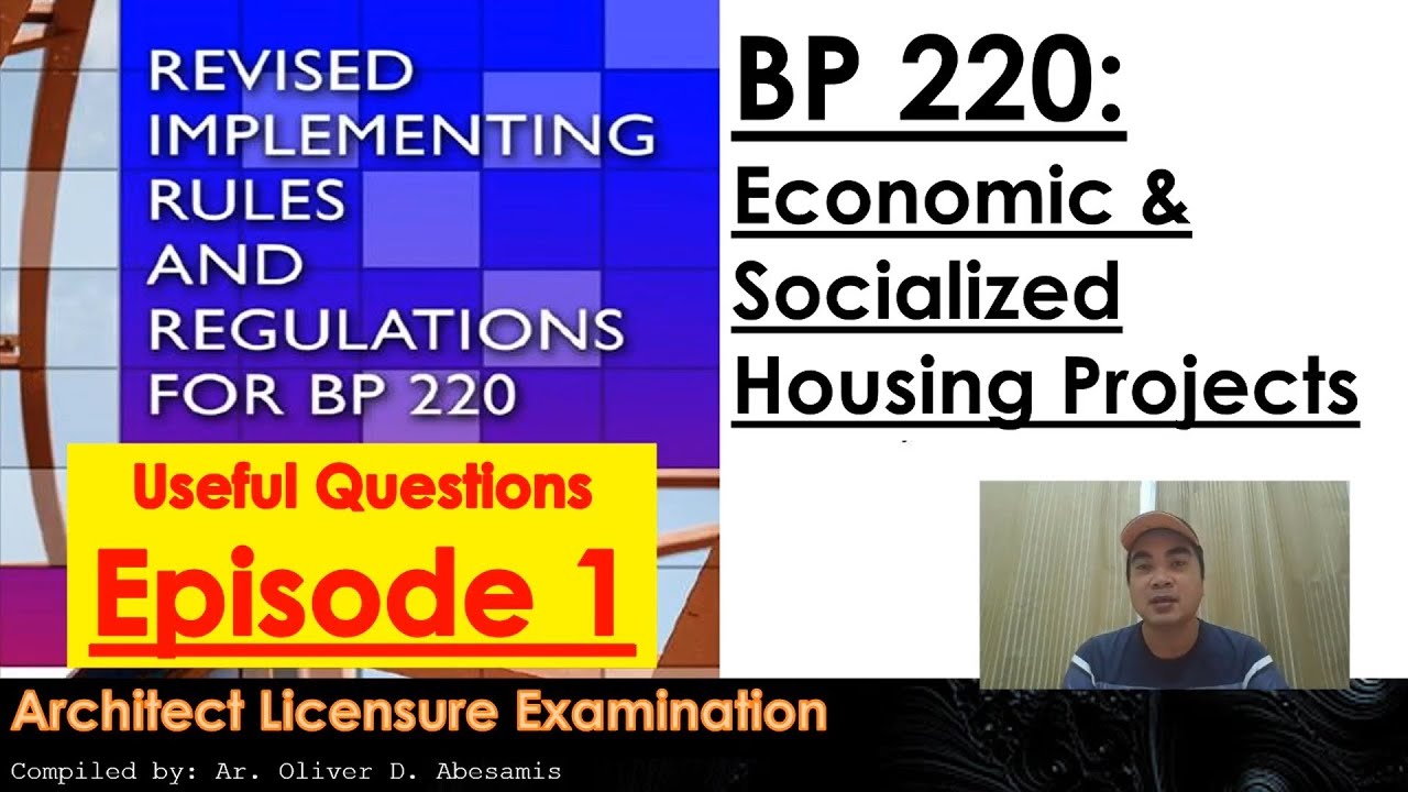 BP220 — Экономичное и социальное жильё — Эпизод 1 — Экзамен на получение лицензии архитектора — О...