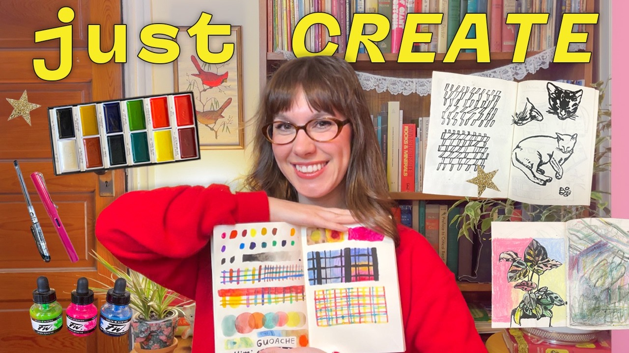 my 2025 ART GOALS: drawing, crafting, sketchbooking