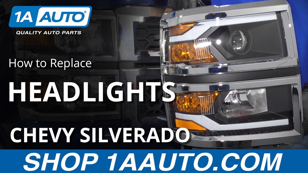 Как заменить фары 14-15 Chevy Silverado 1500