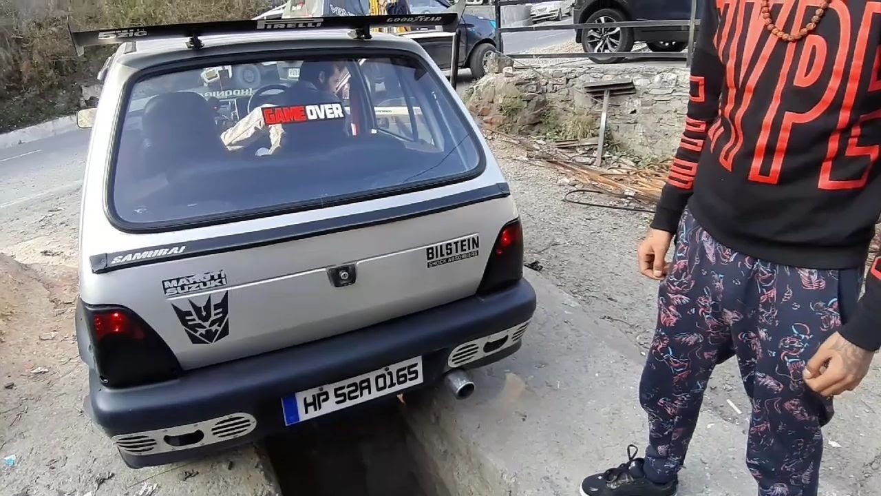 MODIFIED MARUTI 800 WITH CUSTOMISED EXHAUST 🔥