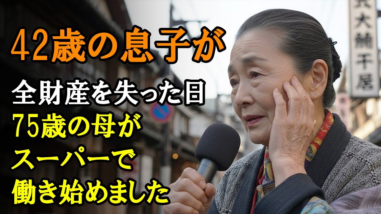 42歳の息子が全財産を失った日、75歳の母がスーパーで働き始めました