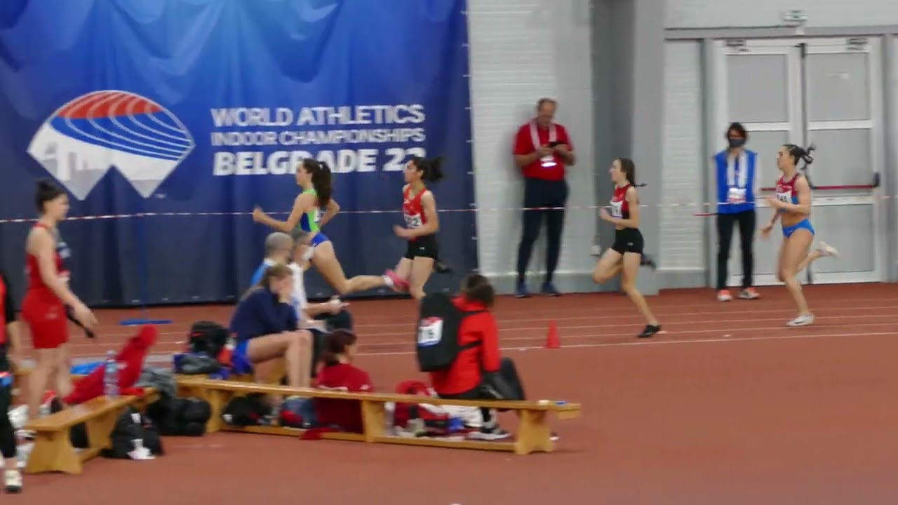 400 m Women Final 1. Nevin İNCE (TUR) 55.69  U20 Indoor Championships Belgrade 2022