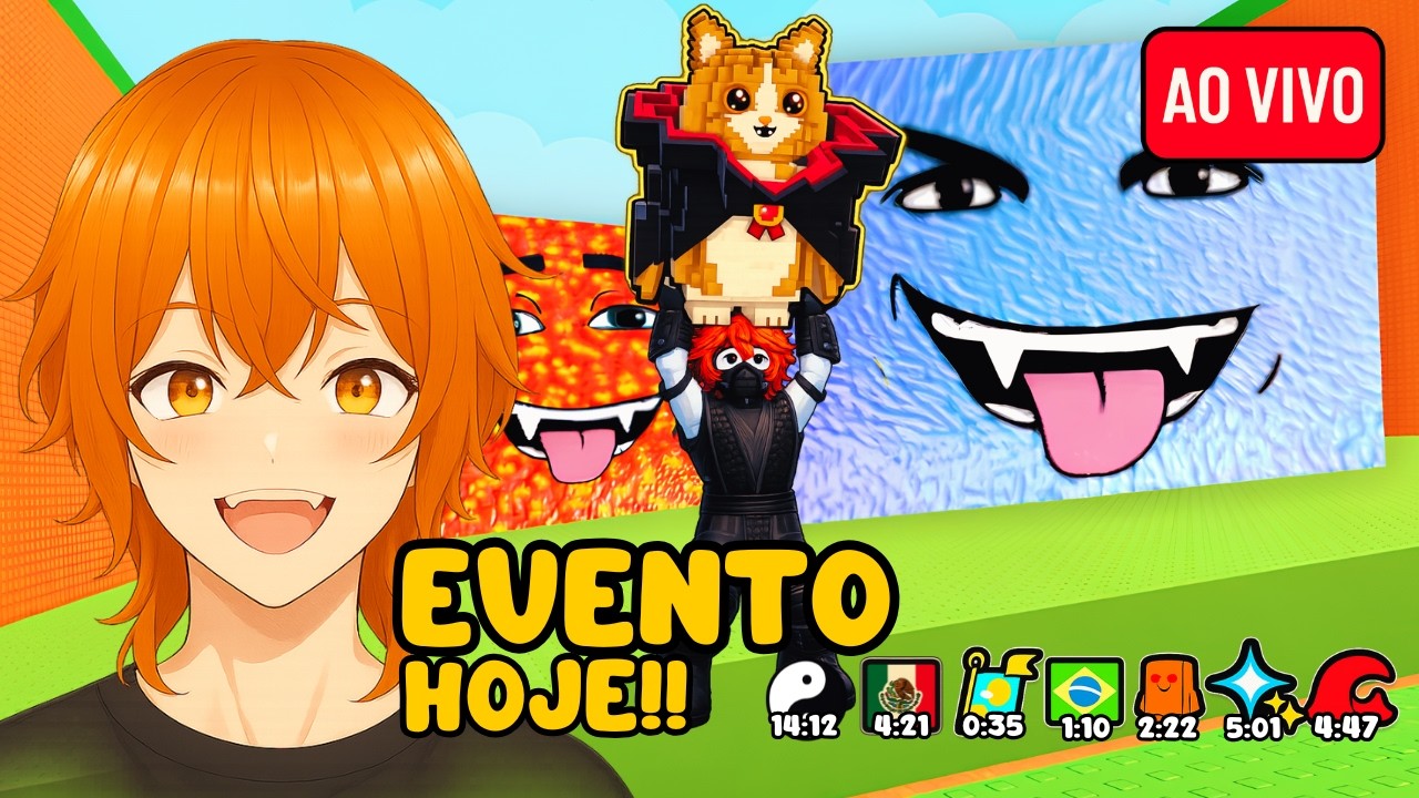 🌊 EVENTO FUJA do TSUNAMI para BRAINROTS HOJE!! 💙 XD AO VIVO #shorts  #shortslive  #roblox
