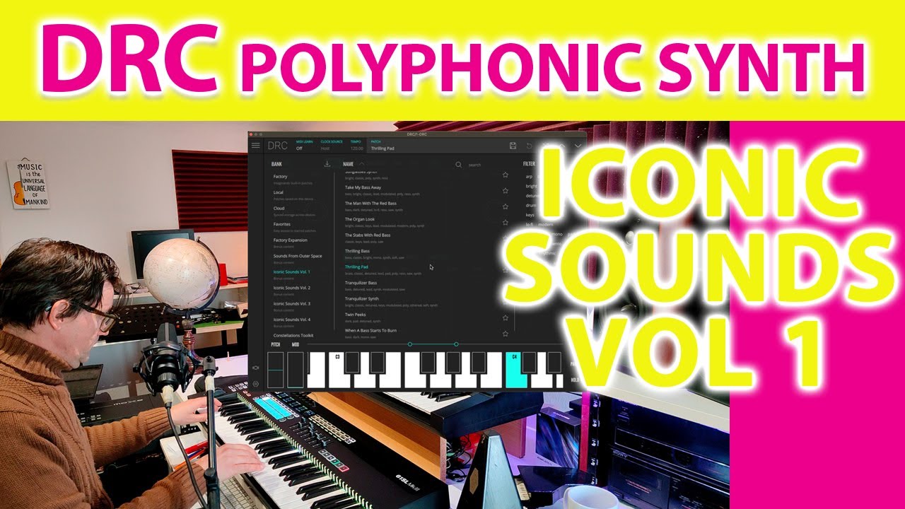 DRC Polyphonic Synthesizer ICONIC Sounds Vol 1 NO TALKING