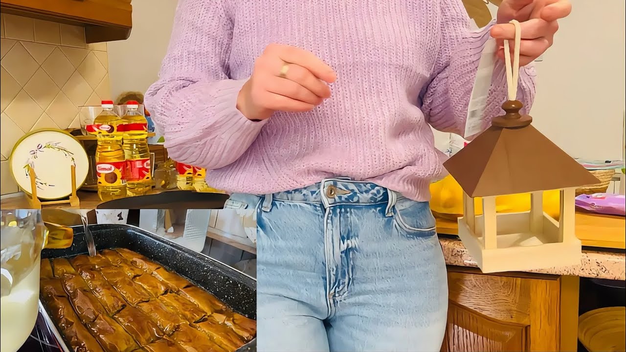 ☕ Uredan dom, topla duša – slaganje namirnica u miru kišnog dana/BAKLAVA-KADAIF,PISTACIJA,KOKOS🌿SELO