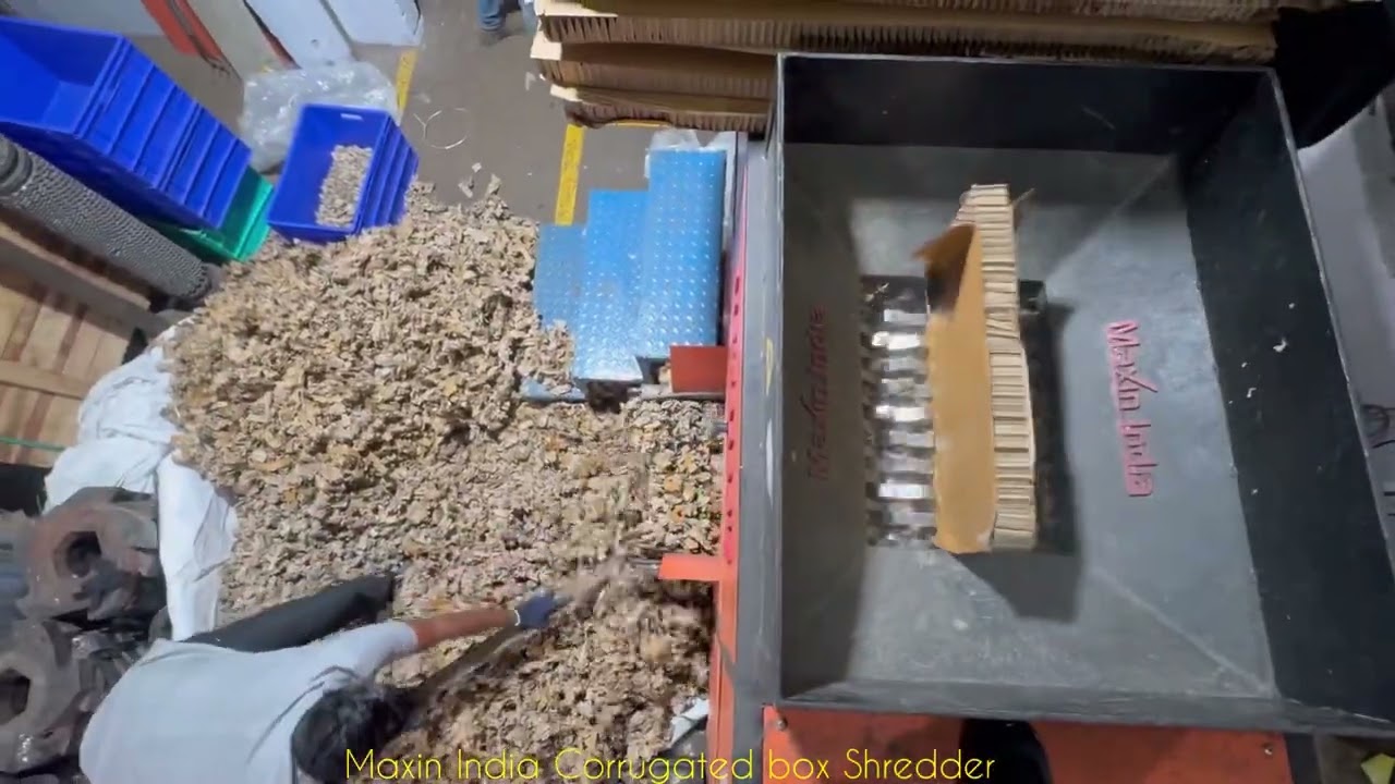 Corrugated Box Shredder, Corrugated Box Crusher, Cardboard Shredder, #corrugatedboxshreddingmachine