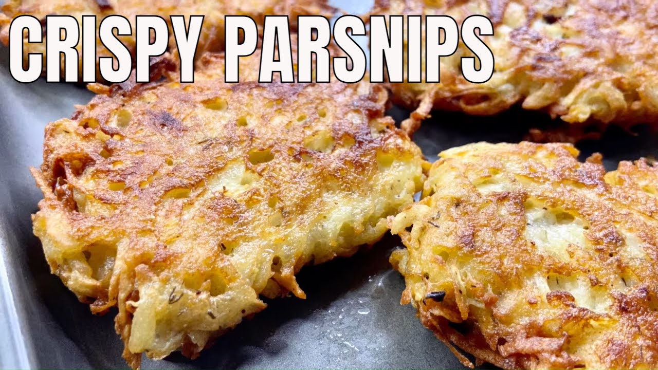 Crispy parsnip and potato fritters/ how to make parsnip and potato fritters / easy parsnip recipe
