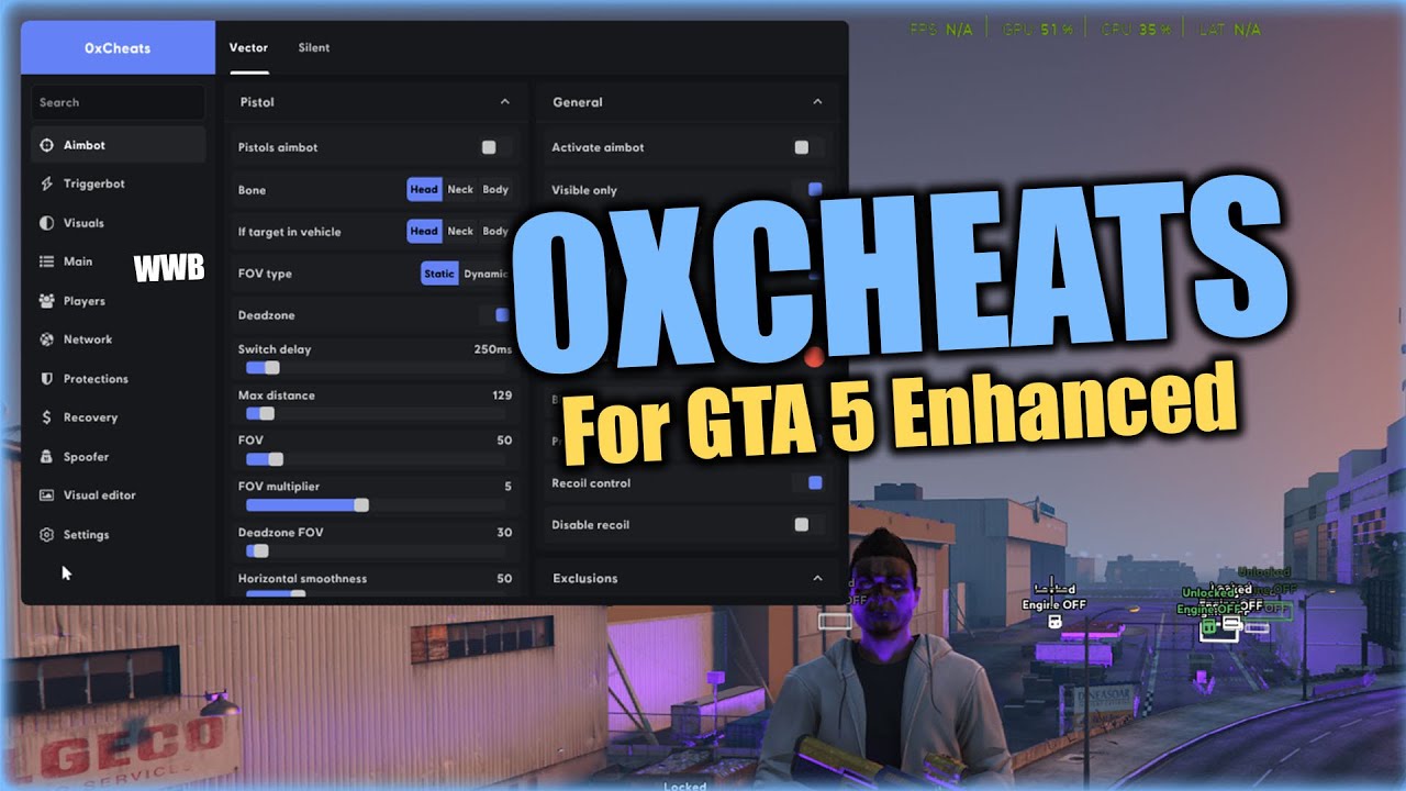 0xcheats Mod Menu For GTA 5 Enhanced with Working Battle Eye Bypass
