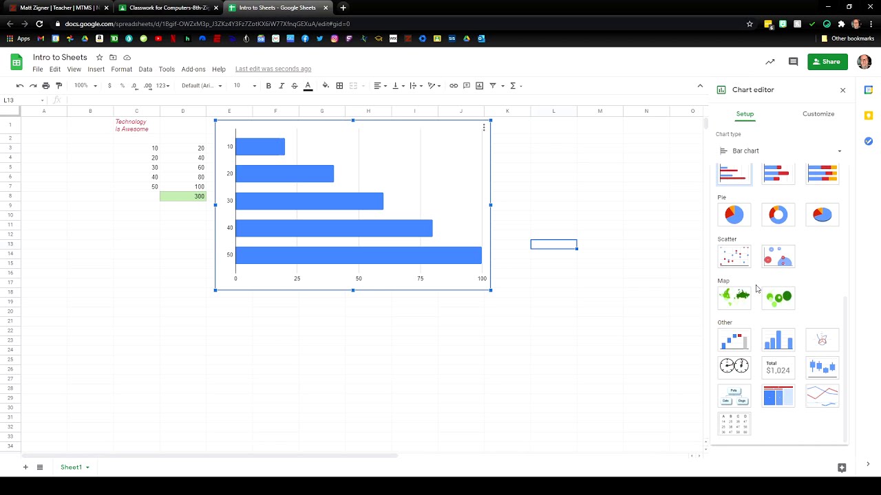 Intro To Google Sheets