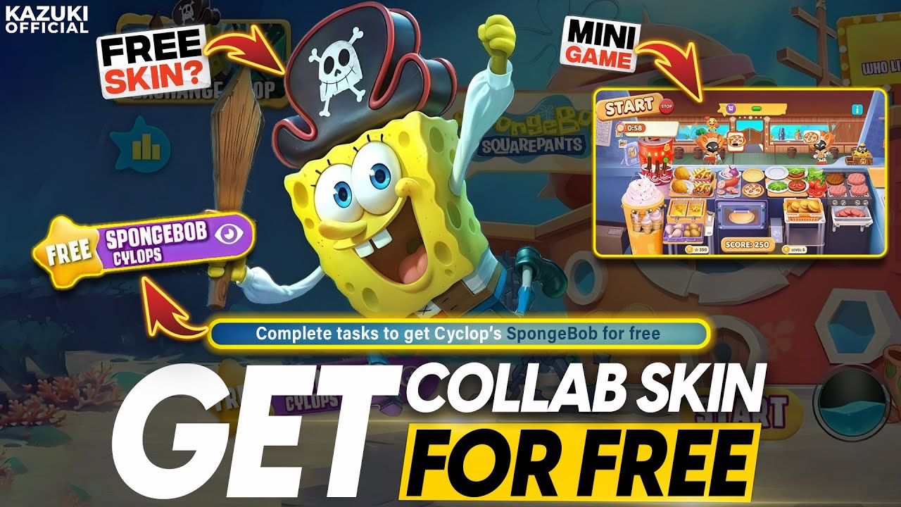GET FREE CYCLOPS SKIN FROM THE SPONGEBOB COLLAB EVENT